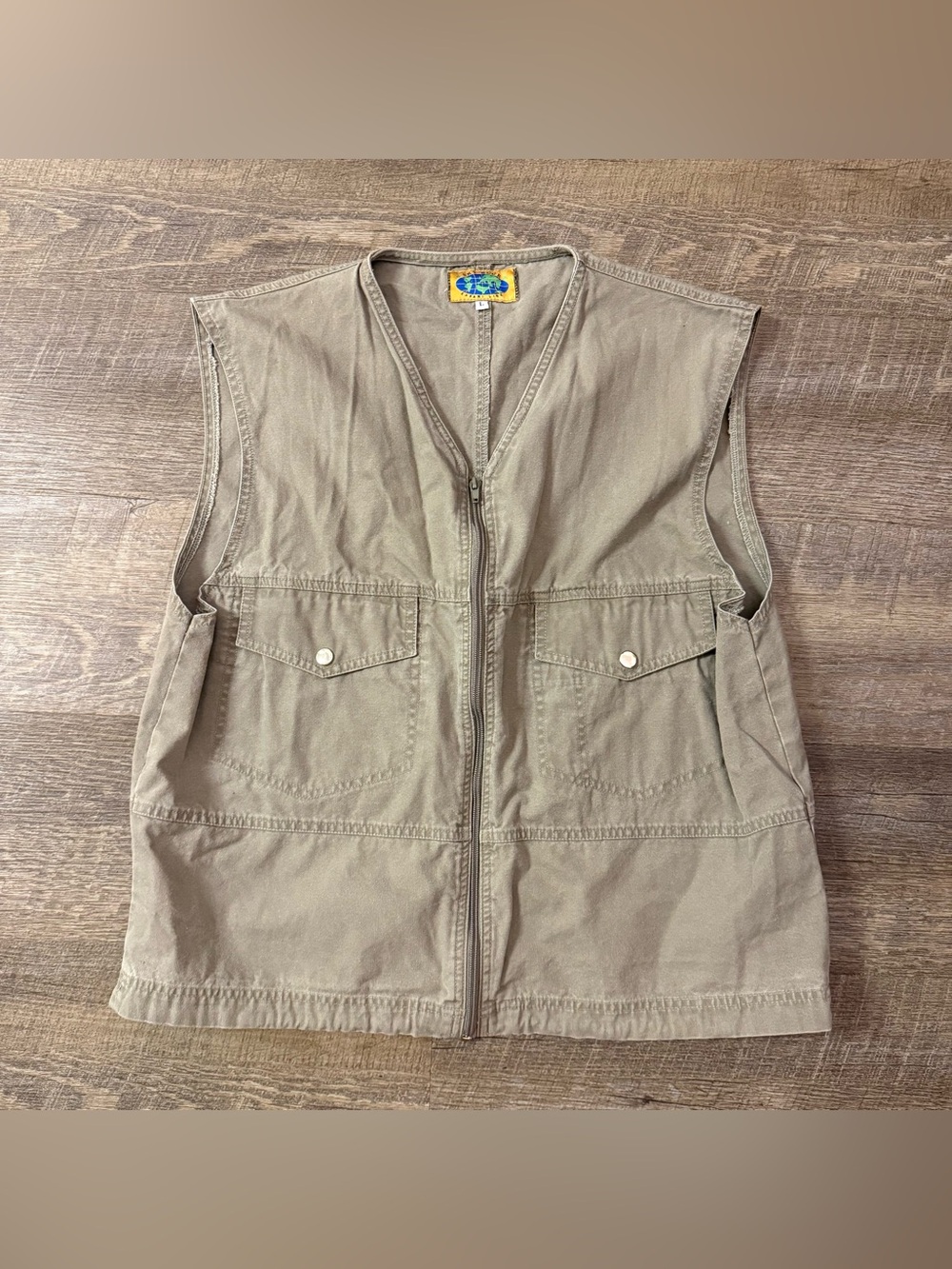 Mens Utility Zip-Front Vest size Large